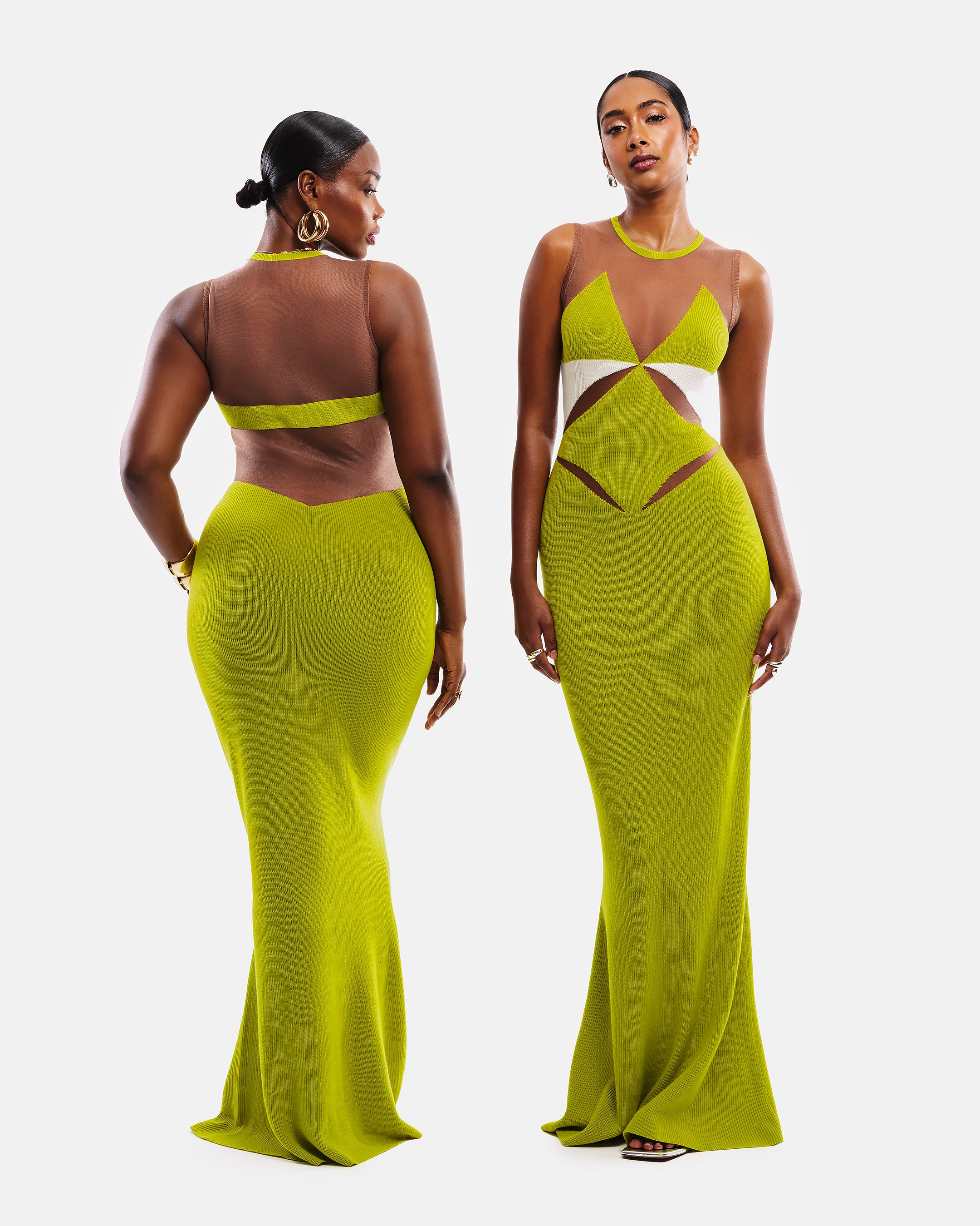 Kiya Mesh Knit Dress - Image 3