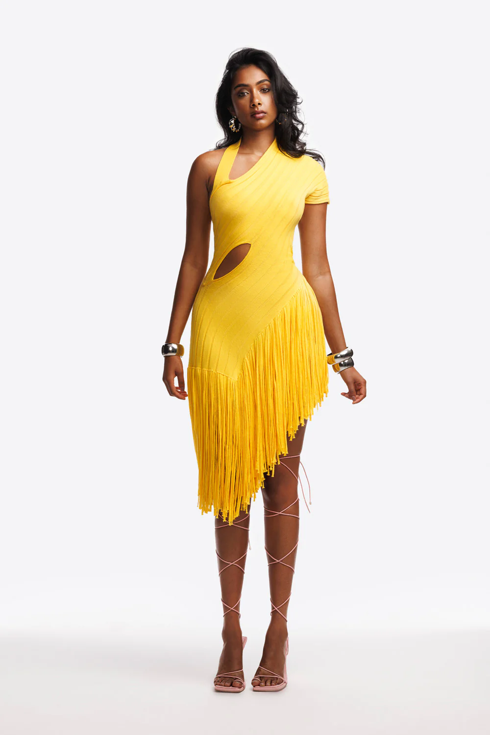 Lea Knit Fringe Dress - Image 3